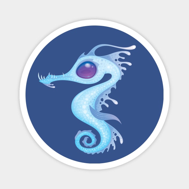 White Sea Dragon Magnet by fizzgig